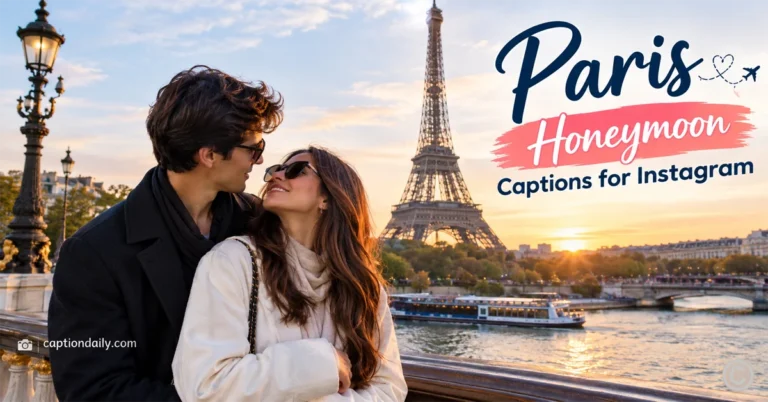 Paris Honeymoon Captions for Instagram