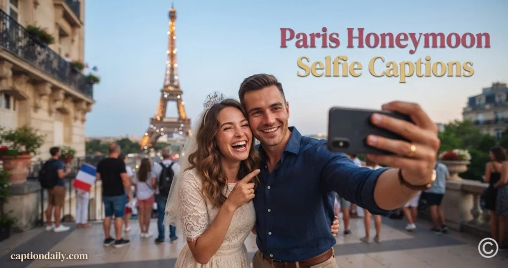 Paris Honeymoon Selfie Captions